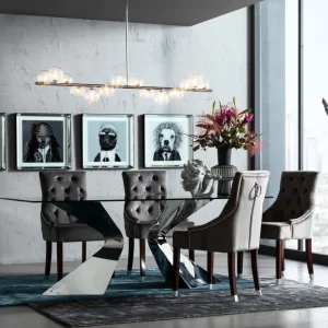 KARE Design Eettafel Gloria Chroom