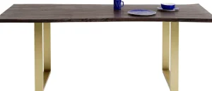 KARE Design Eettafel Harmony Dark Brass 160x80