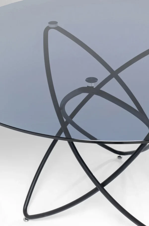 KARE Design Eettafel Molekular Zwart Ø120cm