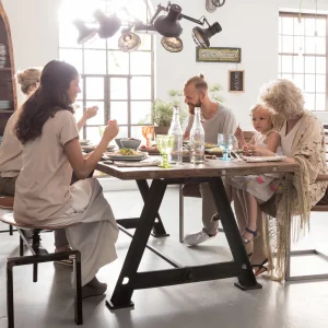 KARE Design Eettafel Railway Unikat 210x100cm