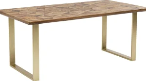 KARE Design Eettafel Stars Messing 180x90cm