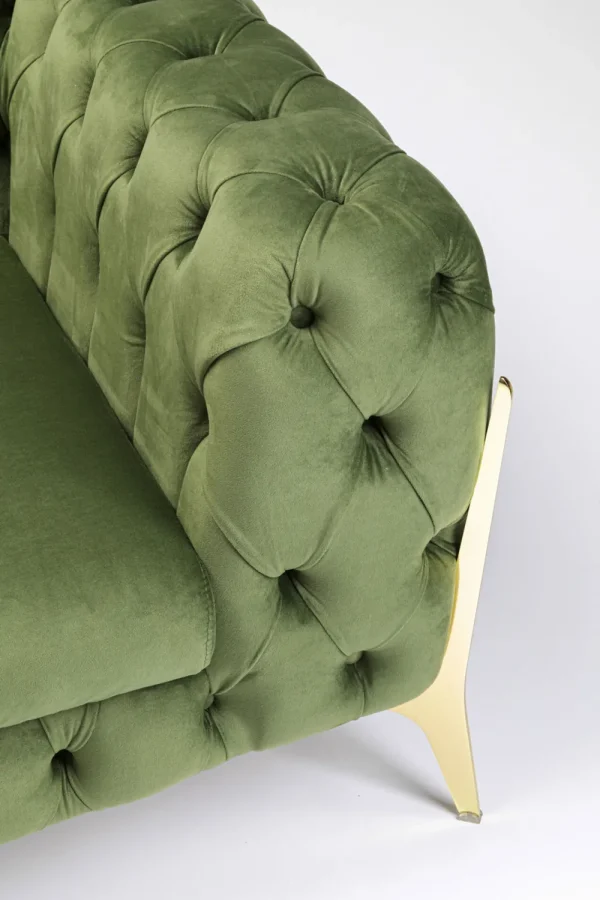KARE Design Fauteuil Bellissima Velvet Green 120cm
