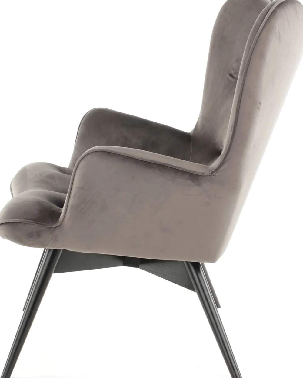 fauteuil_black_vicky_fluweel_grijs_4.webp KARE Design Fauteuil Black Vicky Fluweel Grijs