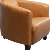 KARE Design Fauteuil Cigar Lounge Smart Leather Light Brown