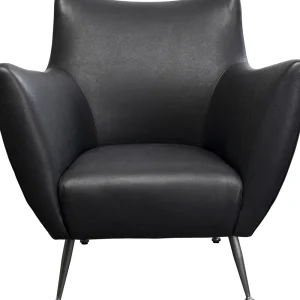 KARE Design Fauteuil Goldfinger Smart Leather Black