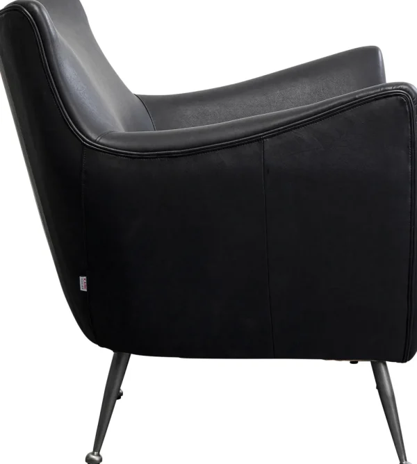 KARE Design Fauteuil Goldfinger Smart Leather Black