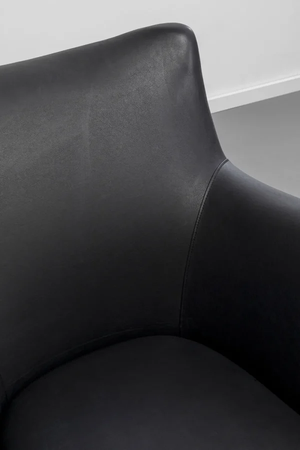 KARE Design Fauteuil Goldfinger Smart Leather Black