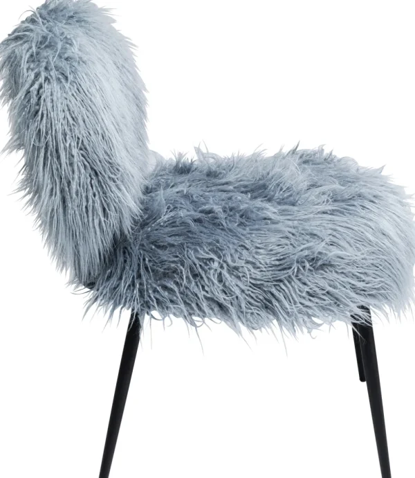 KARE Design Fauteuil Hairy Blue