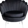 KARE Design Fauteuil Water Lily Chrome Black