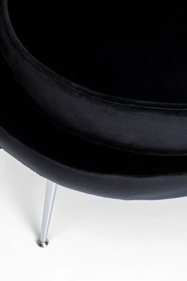 KARE Design Fauteuil Water Lily Chrome Black