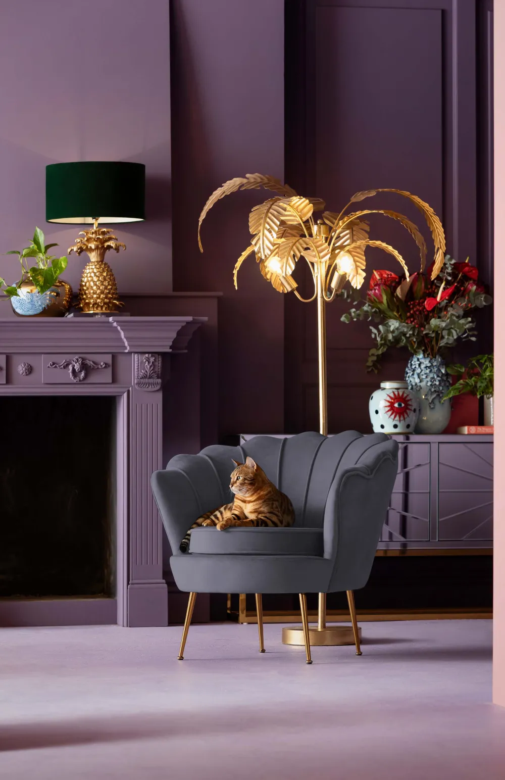 fauteuil_water_lily_grijs_4.webp KARE Design Fauteuil Water Lily Grijs