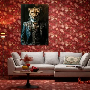 KARE Design Glasschilderij Mister Leo 100x150cm