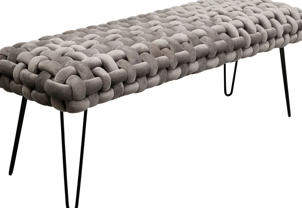 halbank_weave_grijs_cm_0.webp KARE Design Halbank Weave Grijs 128cm