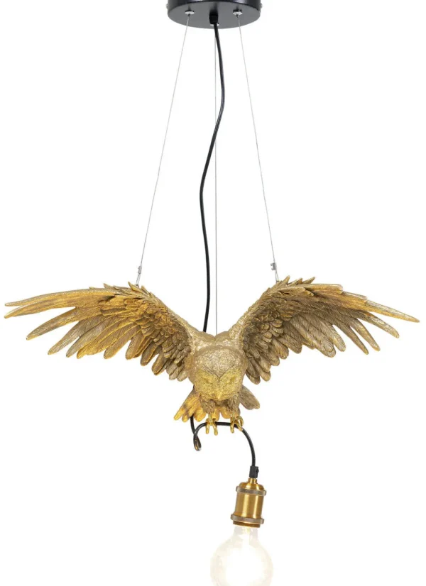 KARE Design Hanglamp Animal Uil Goud