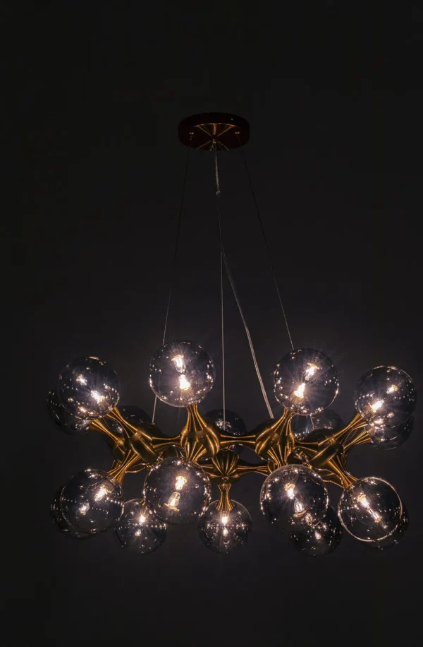 KARE Design Hanglamp Atomic Balls Messing 18cm