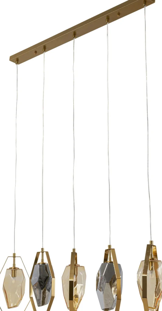 KARE Design Hanglamp Diamond Fever Dining Brass 110cm