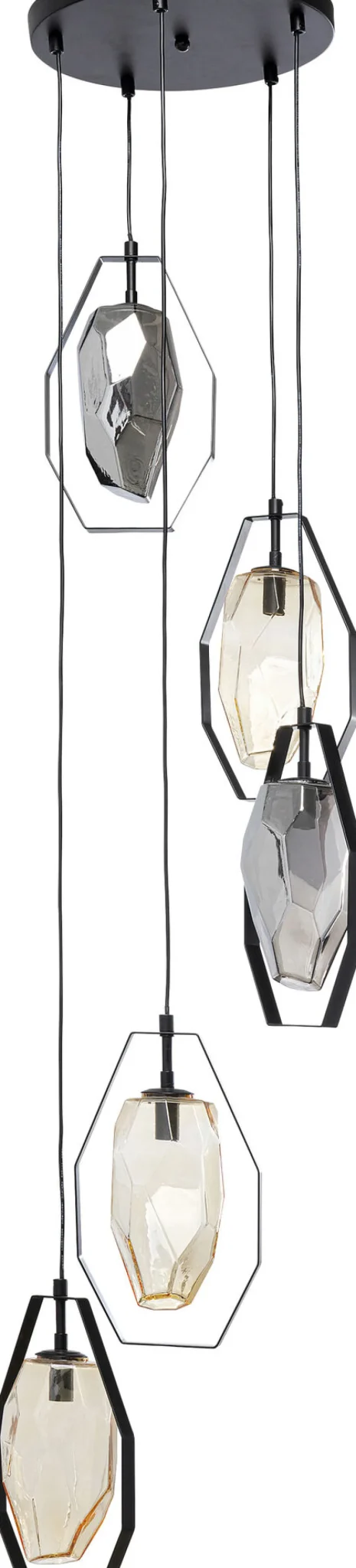 KARE Design Hanglamp Diamond Fever Spiral Black 42cm