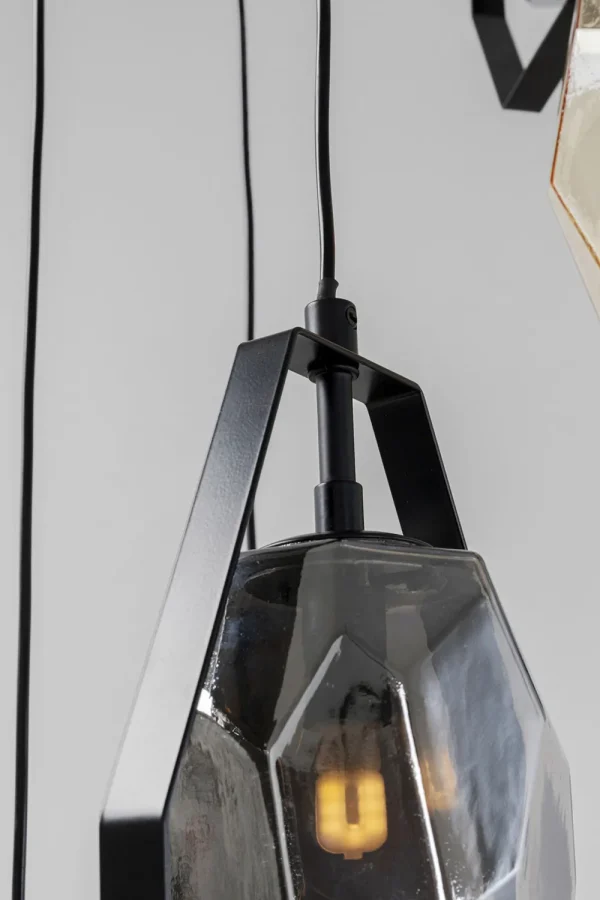 KARE Design Hanglamp Diamond Fever Spiral Black 42cm