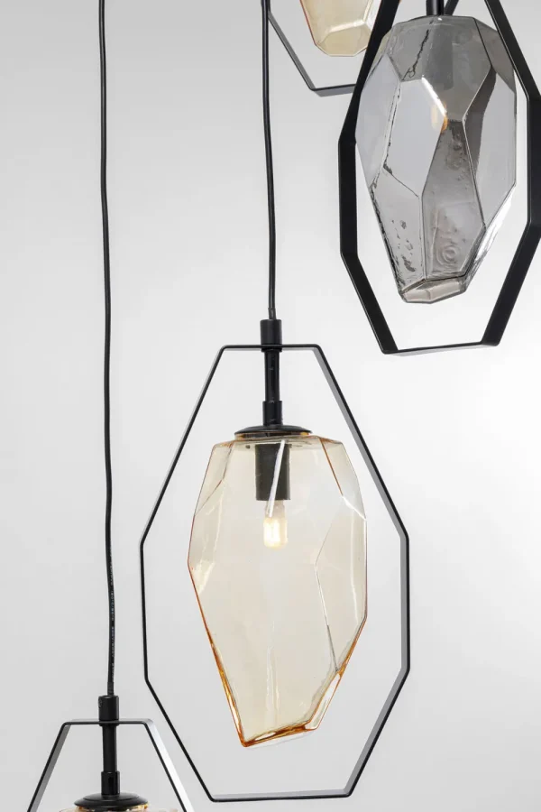 KARE Design Hanglamp Diamond Fever Spiral Black 42cm