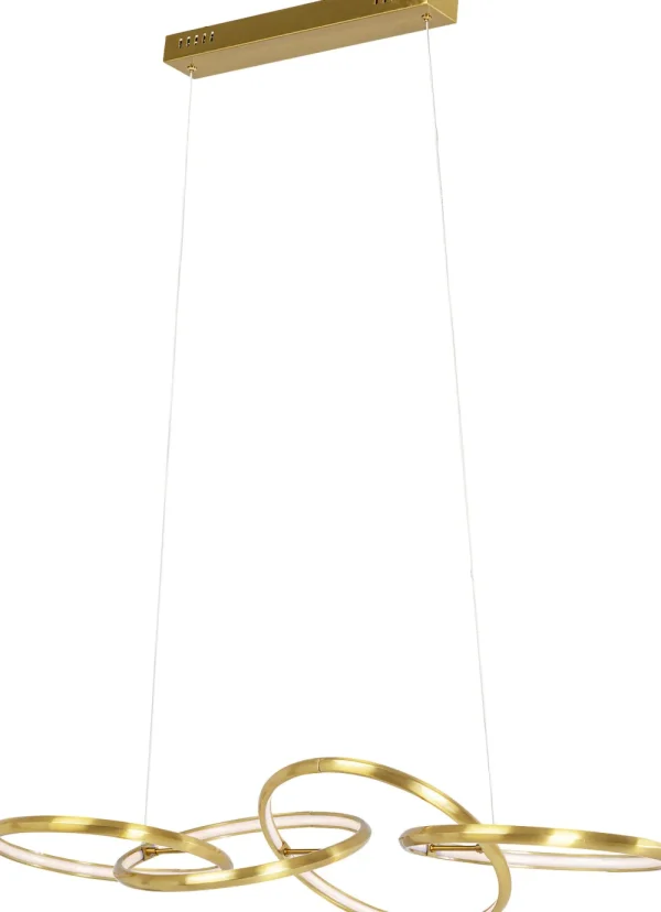 KARE Design Hanglamp Galaxy LED Gold 155cm