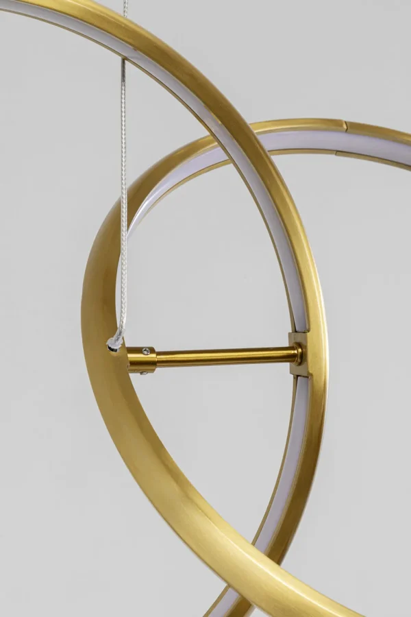 KARE Design Hanglamp Galaxy LED Gold 155cm