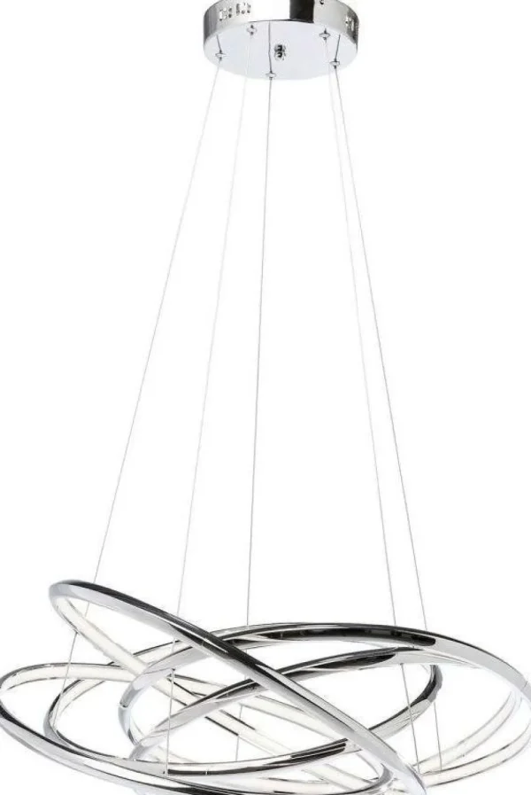 KARE Design Hanglamp Saturn LED Chroom Groot