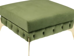 KARE Design Hocker Belissima Velvet Green 80cm