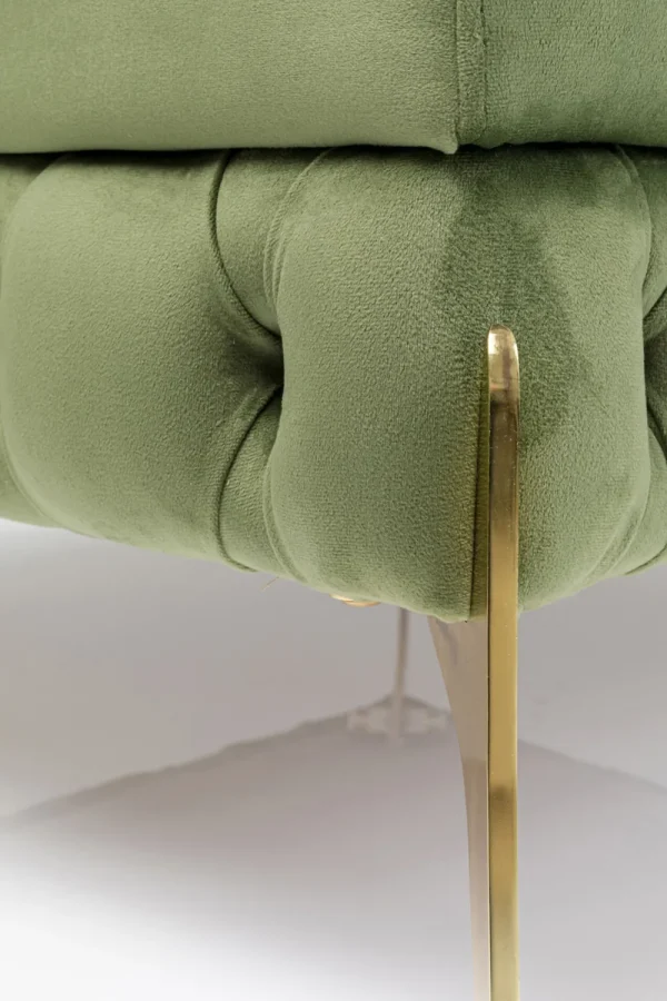 KARE Design Hocker Belissima Velvet Green 80cm