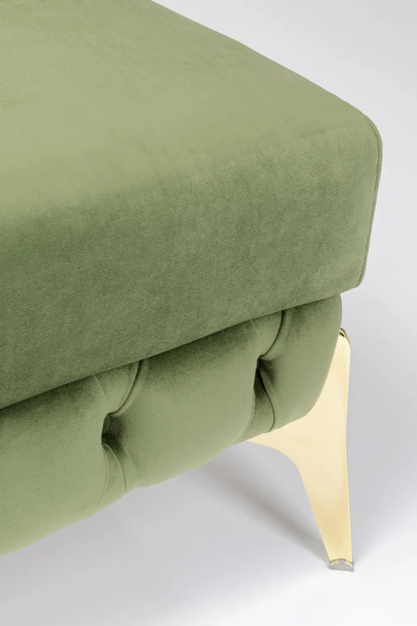 KARE Design Hocker Belissima Velvet Green 80cm