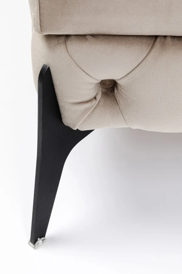 KARE Design Hocker Bellissima Velvet Taupe 80cm