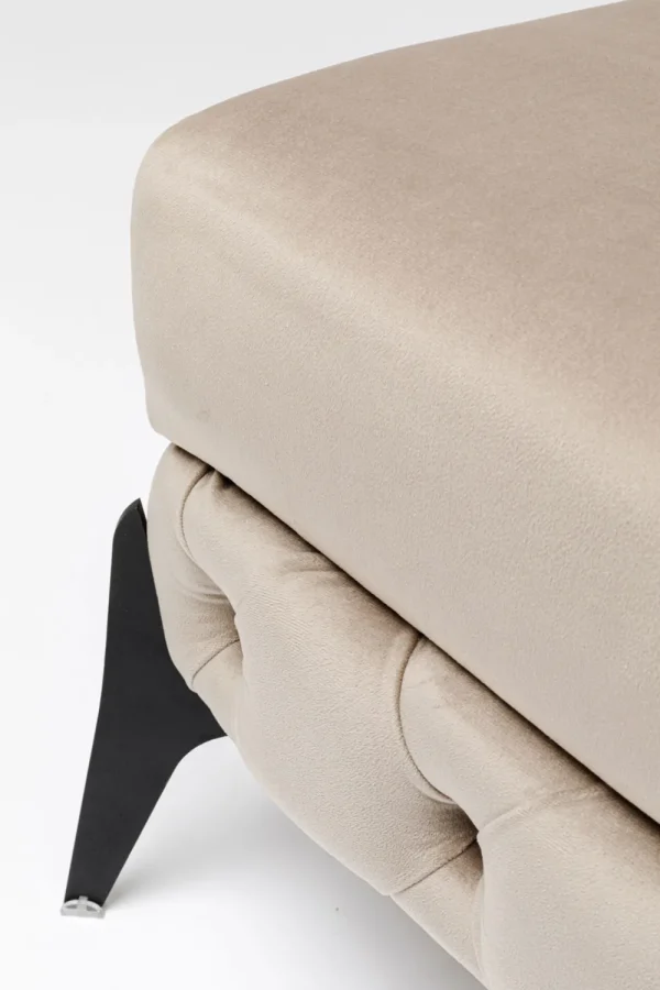 KARE Design Hocker Bellissima Velvet Taupe 80cm