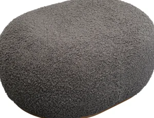 KARE Design Hocker Pebble Boucle Grey 81cm
