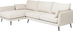 KARE Design Hoekbank Amalfi Links Creme 275cm
