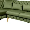 KARE Design Hoekbank Bellissima Velvet Green Left