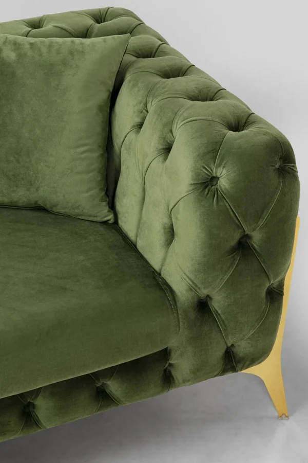 KARE Design Hoekbank Bellissima Velvet Green Left