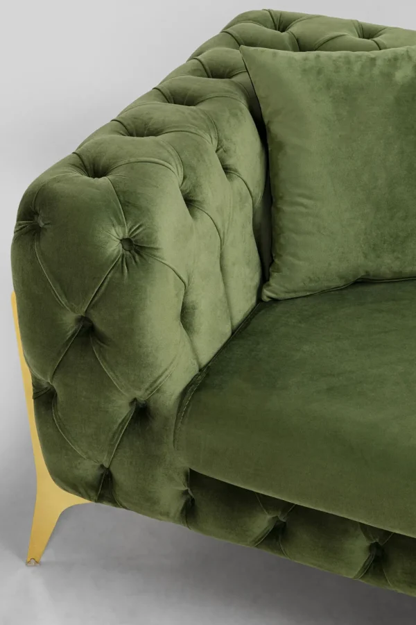KARE Design Hoekbank Bellissima Velvet Green Right