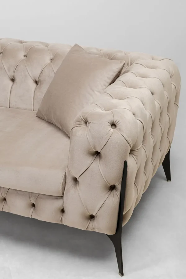 KARE Design Hoekbank Bellissima Velvet Taupe Left