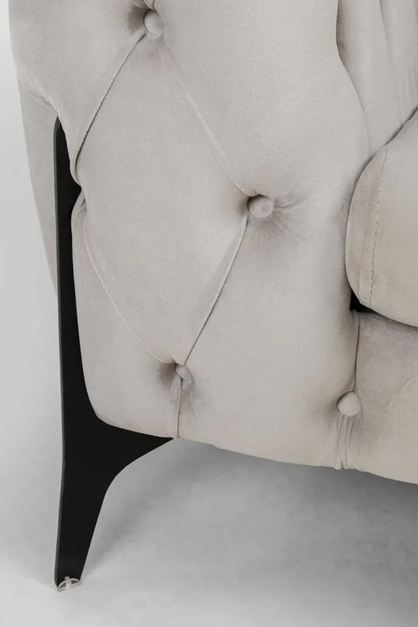 KARE Design Hoekbank Bellissima Velvet Taupe Left