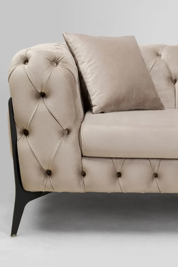 KARE Design Hoekbank Bellissima Velvet Taupe Right