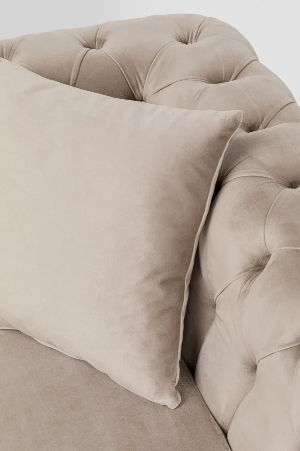 KARE Design Hoekbank Bellissima Velvet Taupe Right