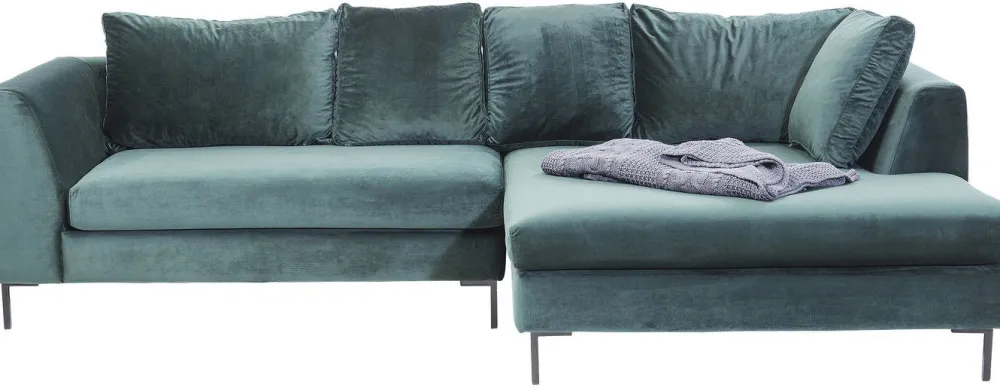 hoekbank_gianni_fluweel_donkergroen_rechts_zwart_2.webp KARE Design Hoekbank Gianni Fluweel Donkergroen Rechts Zwart