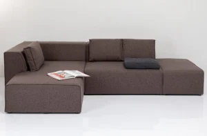 KARE Design Hoekbank Infinity Dolce Bruin Links