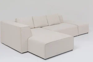 KARE Design Hoekbank Infinity Ottomane Creme Links