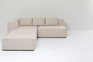 KARE Design Hoekbank Infinity Ottomane Creme Links