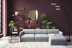 KARE Design Hoekbank Lucca Grey Right 255cm