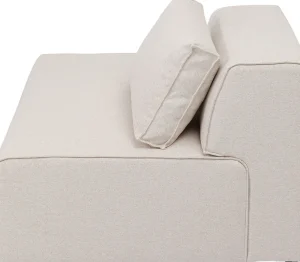 KARE Design Infinity Ottomane Semi Elements Cream Left 120cm