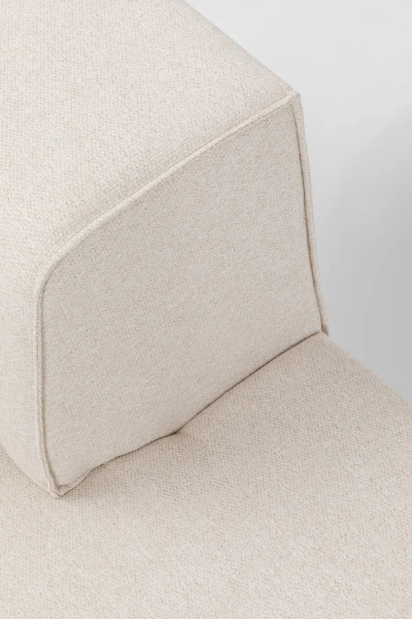 KARE Design Infinity Ottomane Semi Elements Cream Right 120cm