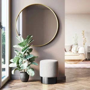 KARE Design Kruk Cherry Cream Black Ø36cm