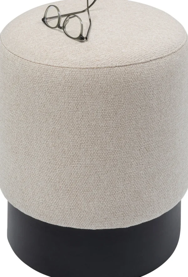 KARE Design Kruk Cherry Cream Black Ø36cm