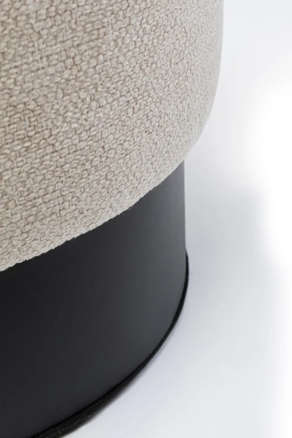 KARE Design Kruk Cherry Cream Black Ø36cm